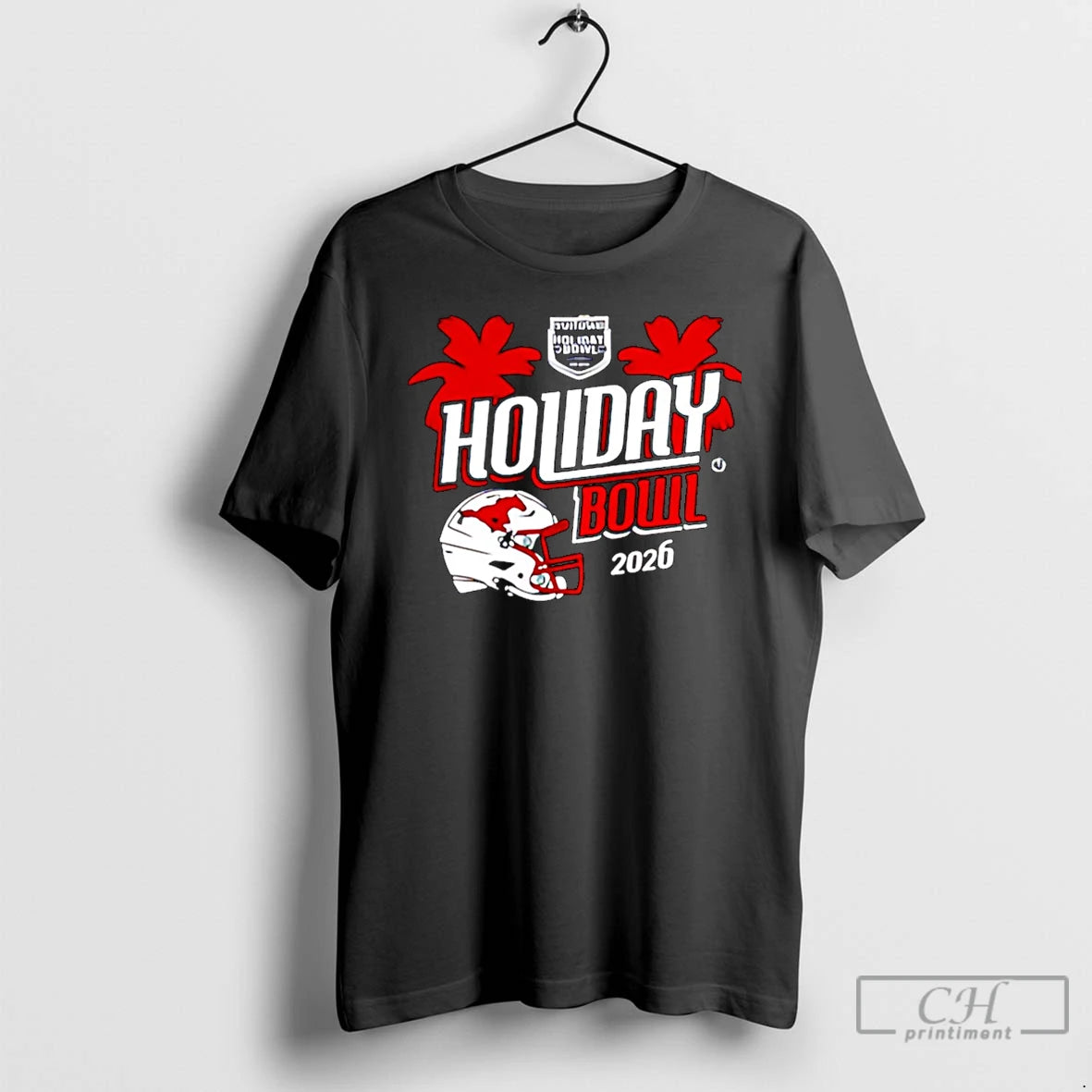 Premium Smu Mustangs 2025 Holiday Bowl Helmet Christmas T-Shirts, Hoodie, Sweatshirt | PopFlextees.com