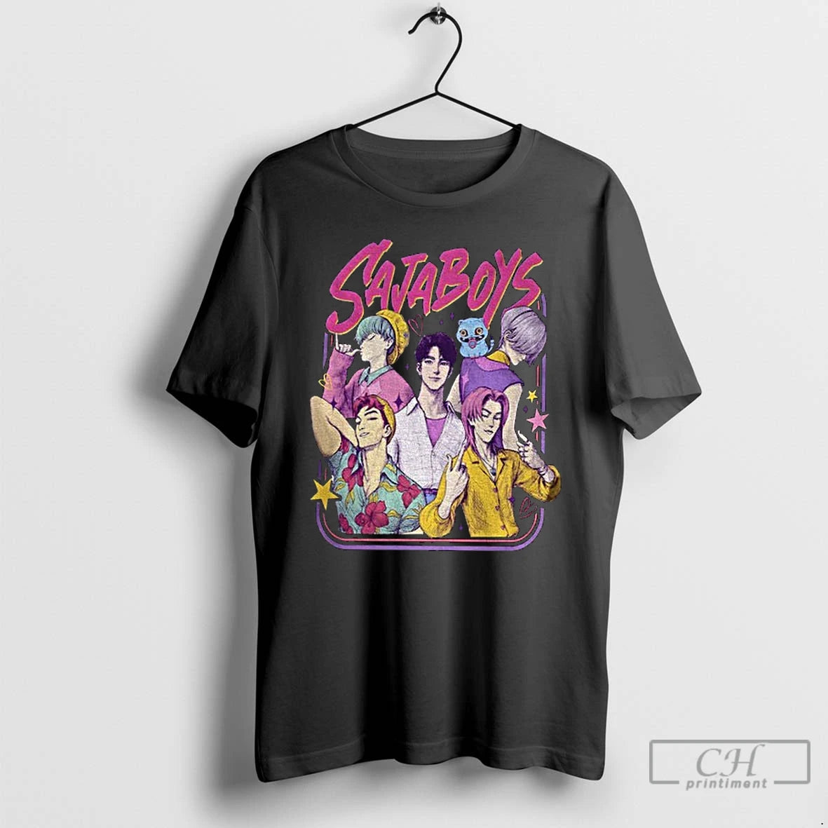 Premium Saja Boys Boy Band Kpop Demon Hunters Movie T-Shirts, Hoodie, Sweatshirt | PopFlextees.com
