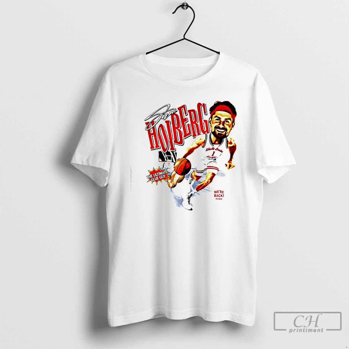Premium Sam Hoiberg Player Nebraska Cornhuskers Were Back The Ultimate Glue Guy T Shirts Sweater Hoodie, Sweatshirt
