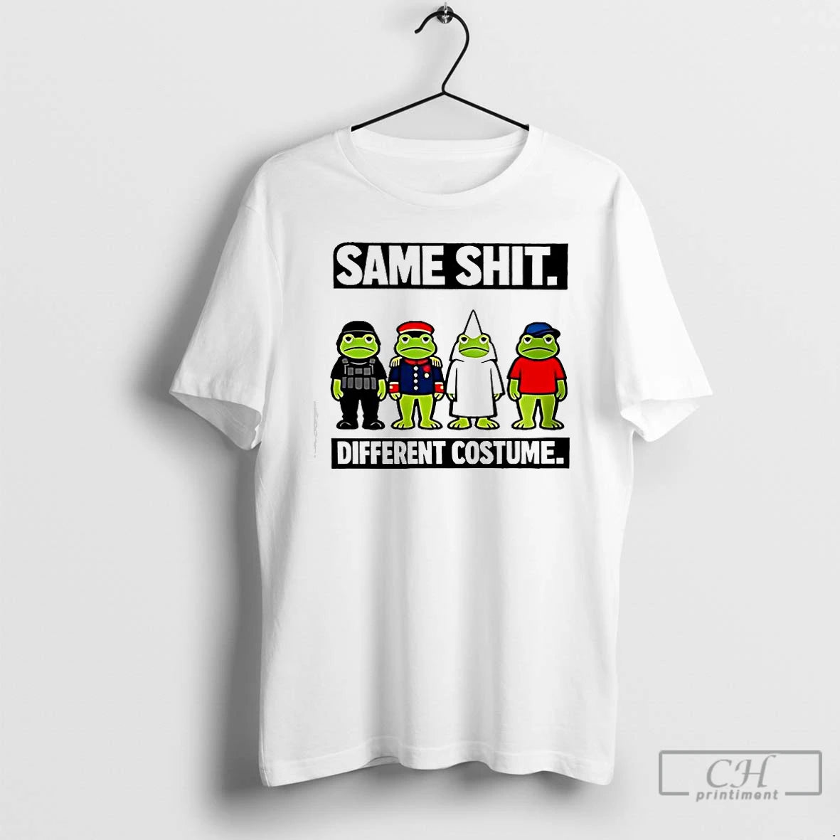 Premium Same Shit Different Costume Frogs Graphic T-Shirts, Hoodie, Sweatshirt | PopFlextees.com