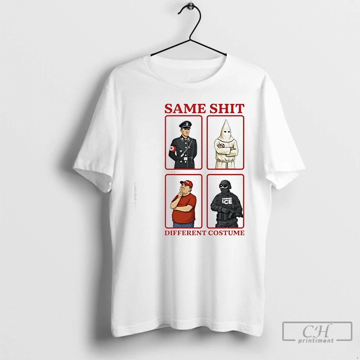 Premium Same Shit Different Costume Anti Coward Ice T-Shirts, Hoodie, Sweatshirt | PopFlextees.com