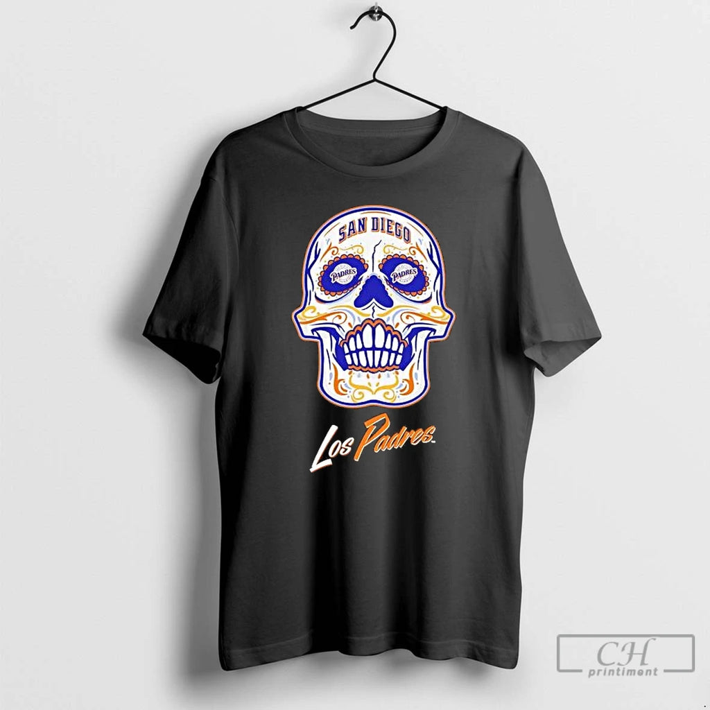 Premium San Diego Padres Sugar Skull Los Padres T-Shirts, Hoodie, Sweatshirt | PopFlextees.com
