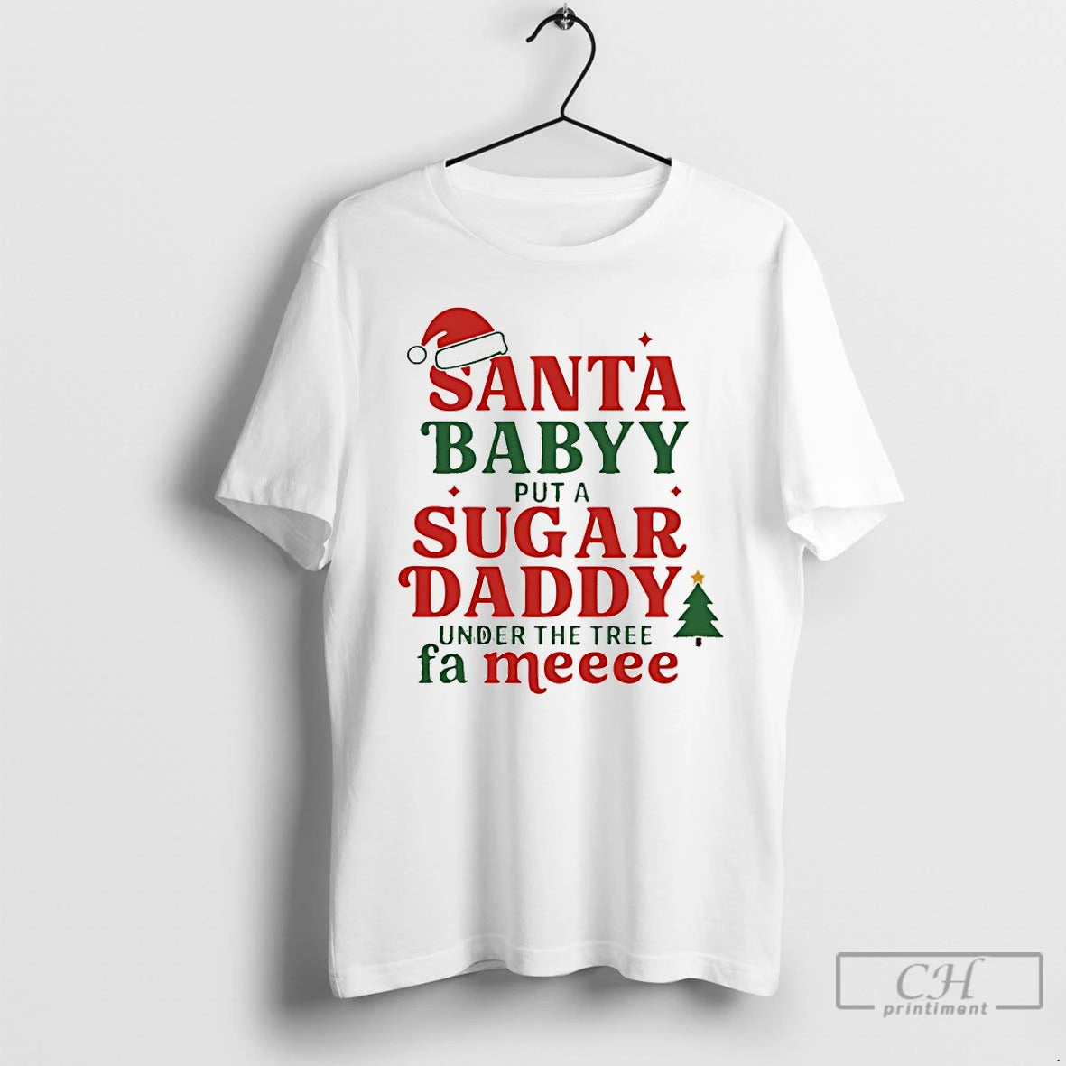 Premium Santa Babby Put A Sugar Daddy Christmas T-Shirts, Hoodie, Sweatshirt | PopFlextees.com