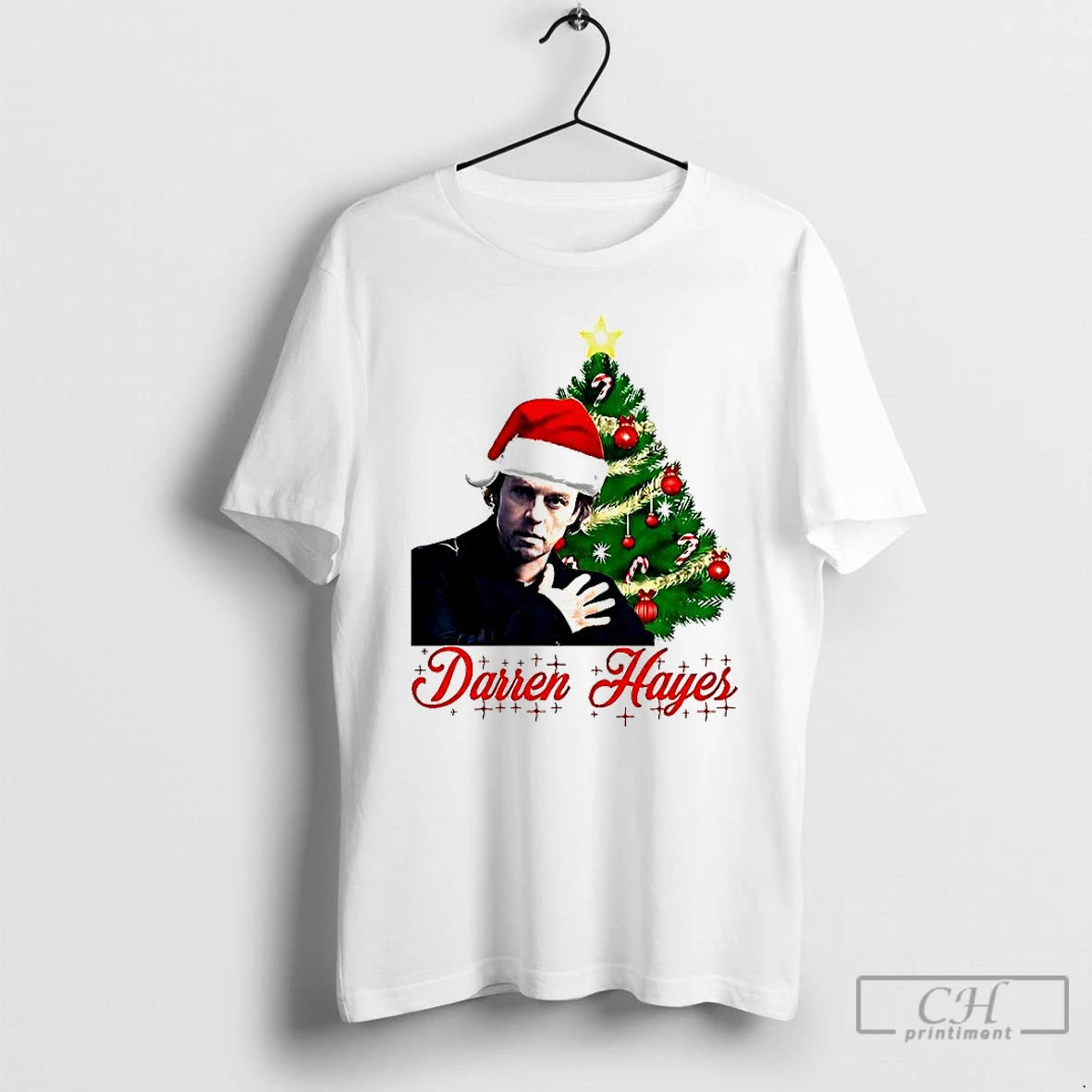 Premium Santa Darren Hayes Christmas Tree T-Shirts, Hoodie, Sweatshirt | PopFlextees.com