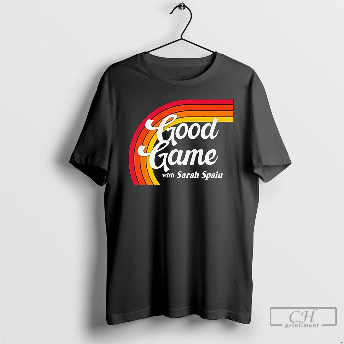 Premium Sarah Spain Good Game Logo Rainbow T-Shirts, Hoodie, Sweatshirt | PopFlextees.com