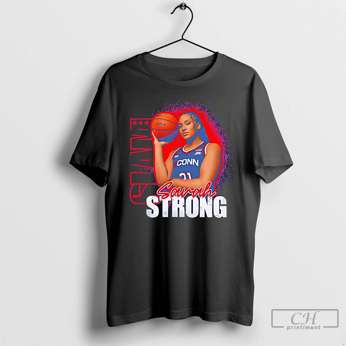 Premium Sarah Strong Uconn Huskies Slam Graphic T-Shirts, Hoodie, Sweatshirt | PopFlextees.com