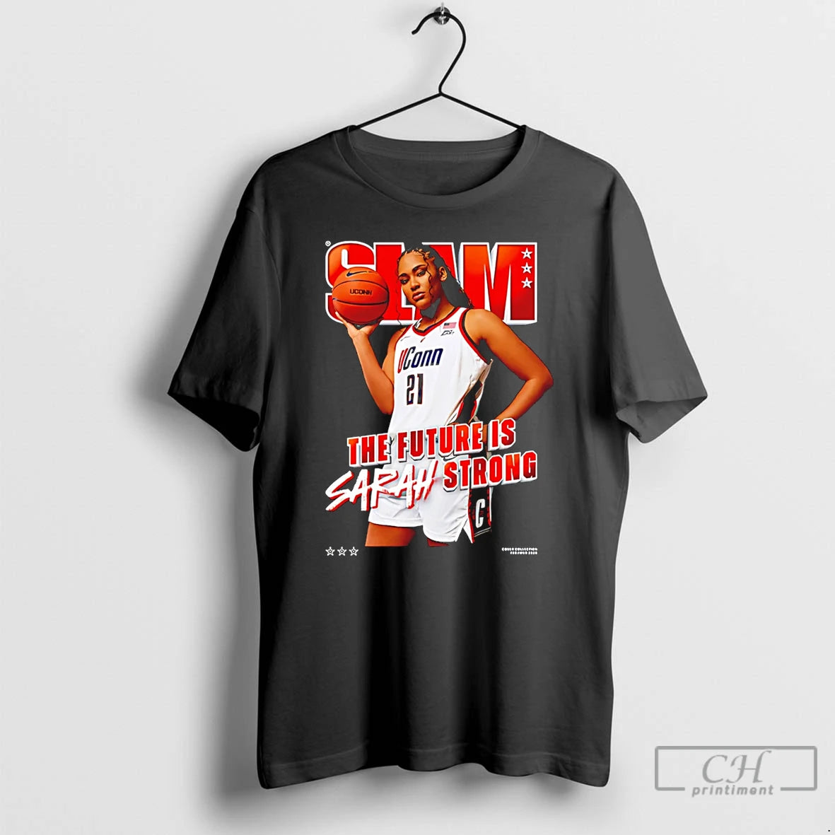 Premium Sarah Strong Uconn Huskies The Future Is Sarah Strong Slam T-Shirts, Hoodie, Sweatshirt | PopFlextees.com