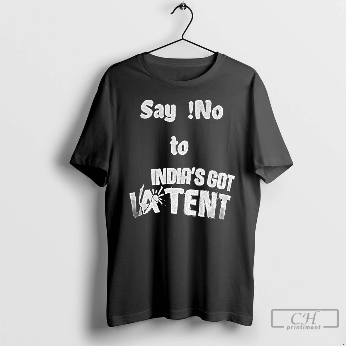 Premium Say No To Indias Got Latent Logo T-Shirts, Hoodie, Sweatshirt | PopFlextees.com
