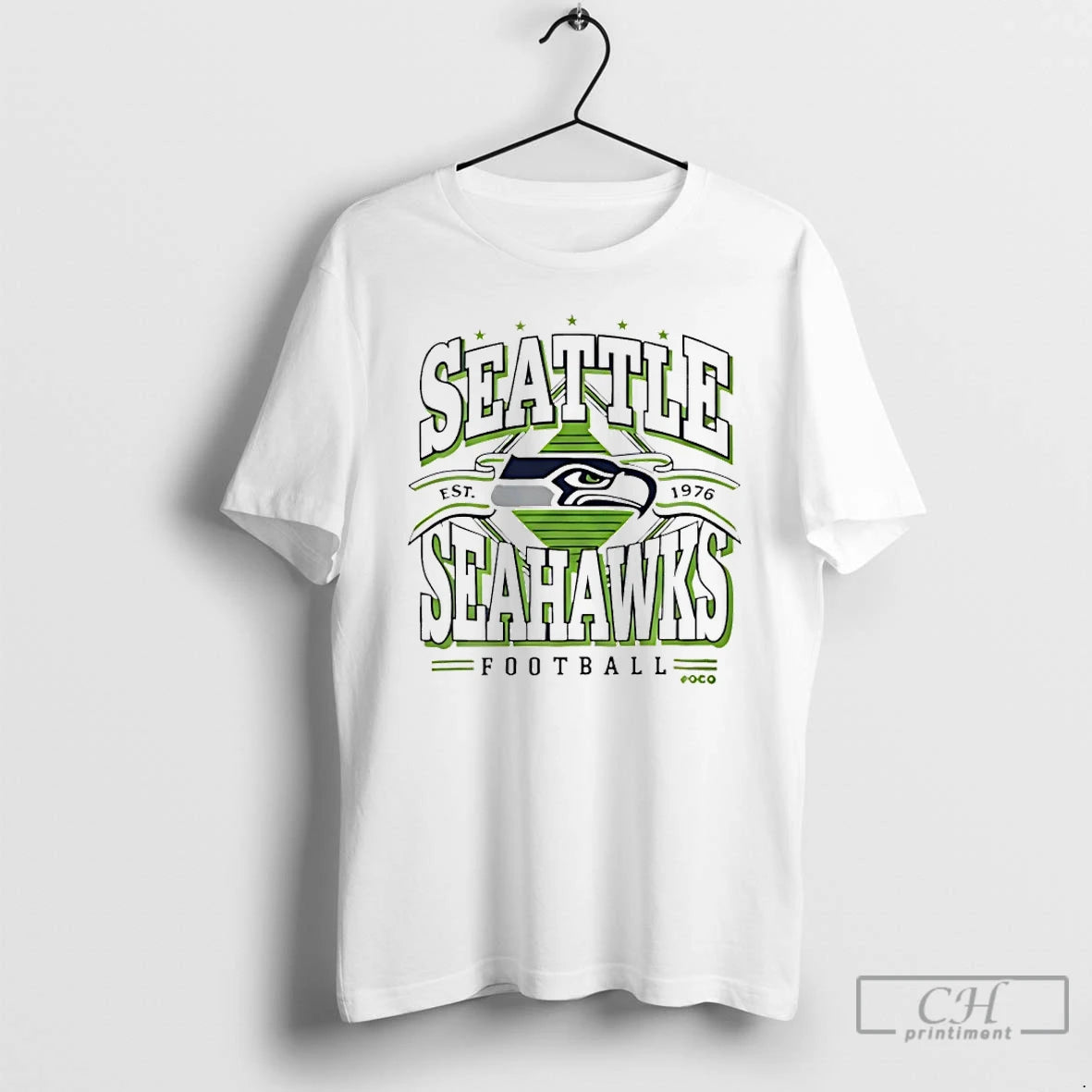 Premium Seahawks Seahawks Football Est 1976 Logo T-Shirts, Hoodie, Sweatshirt | PopFlextees.com