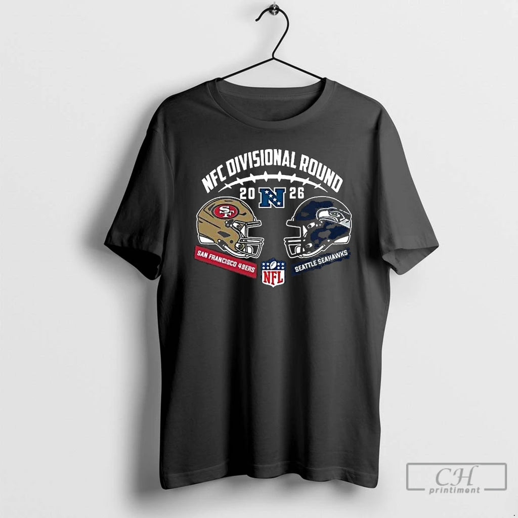 Premium Seahawks Vs 49ers 2025 26 Nfc Divisional Round Duel Helmet T-Shirts, Hoodie, Sweatshirt | PopFlextees.com