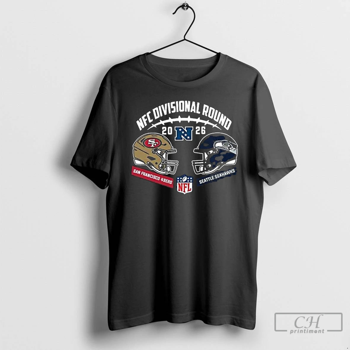 Premium Seahawks Vs 49ers 2025 26 Nfc Divisional Round Duel Helmet T-Shirts, Hoodie, Sweatshirt | PopFlextees.com