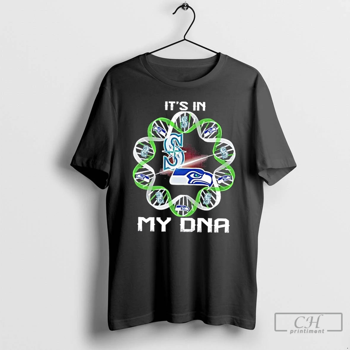 Premium Seattle City Sports Mariners X Seahawks Its In My Dna T-Shirts, Hoodie, Sweatshirt | PopFlextees.com