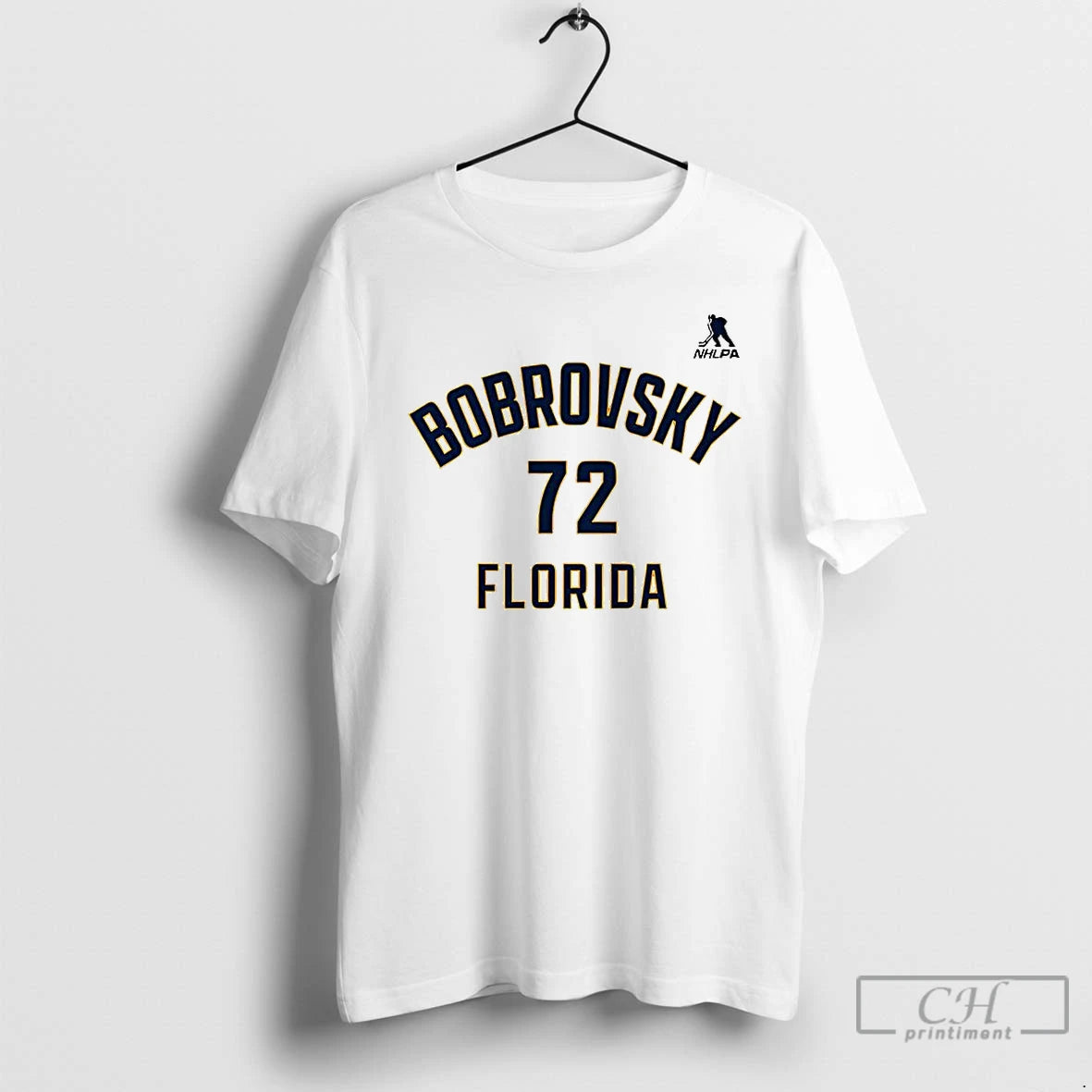 Premium Sergei Bobrovsky Florida Panthers Ice Hockey Name And Number 72 T-Shirts, Hoodie, Sweatshirt | PopFlextees.com