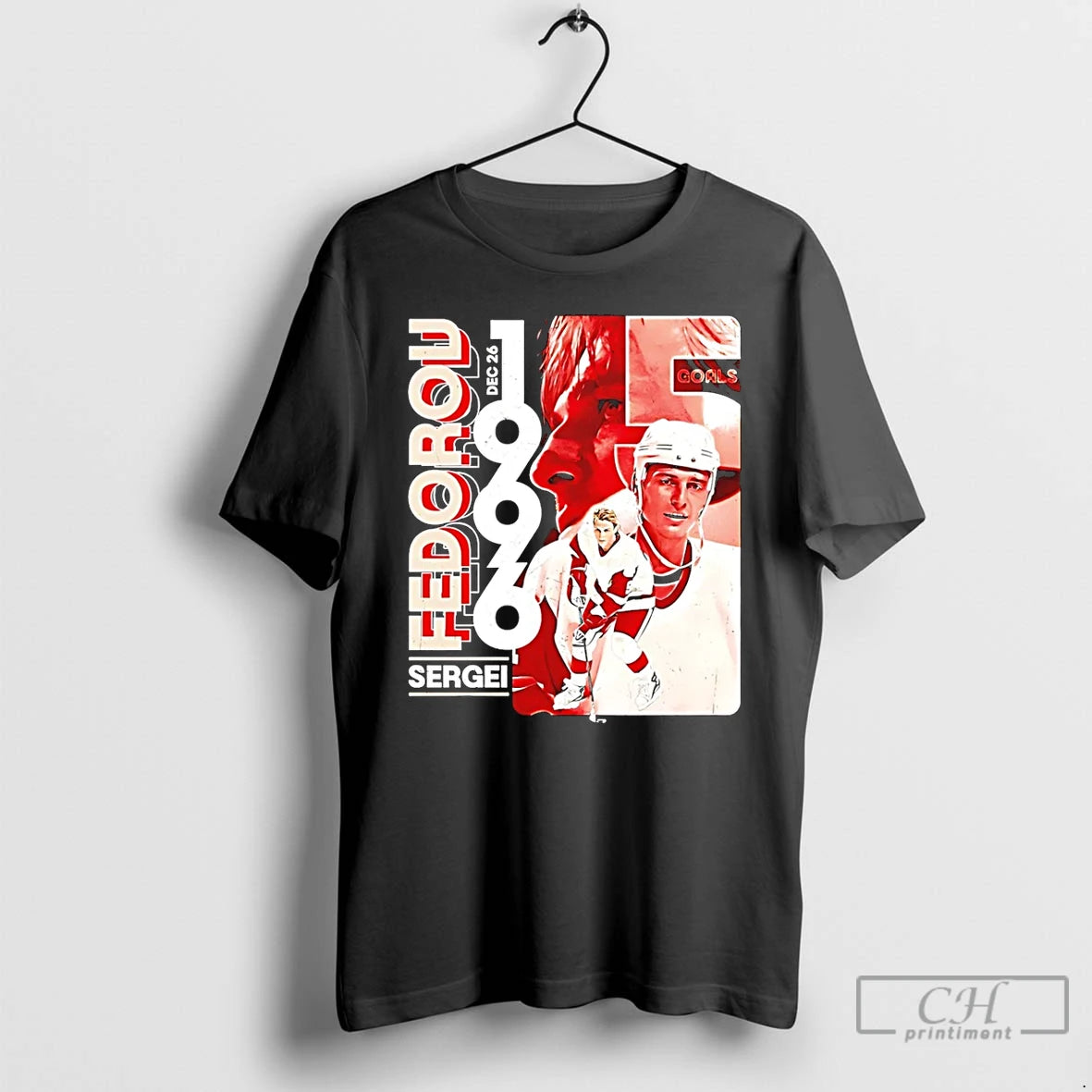 Sergei Fedorov Detroit Red Wings 5 Goal Game 1996 T-Shirts, Hoodie, Sweatshirt