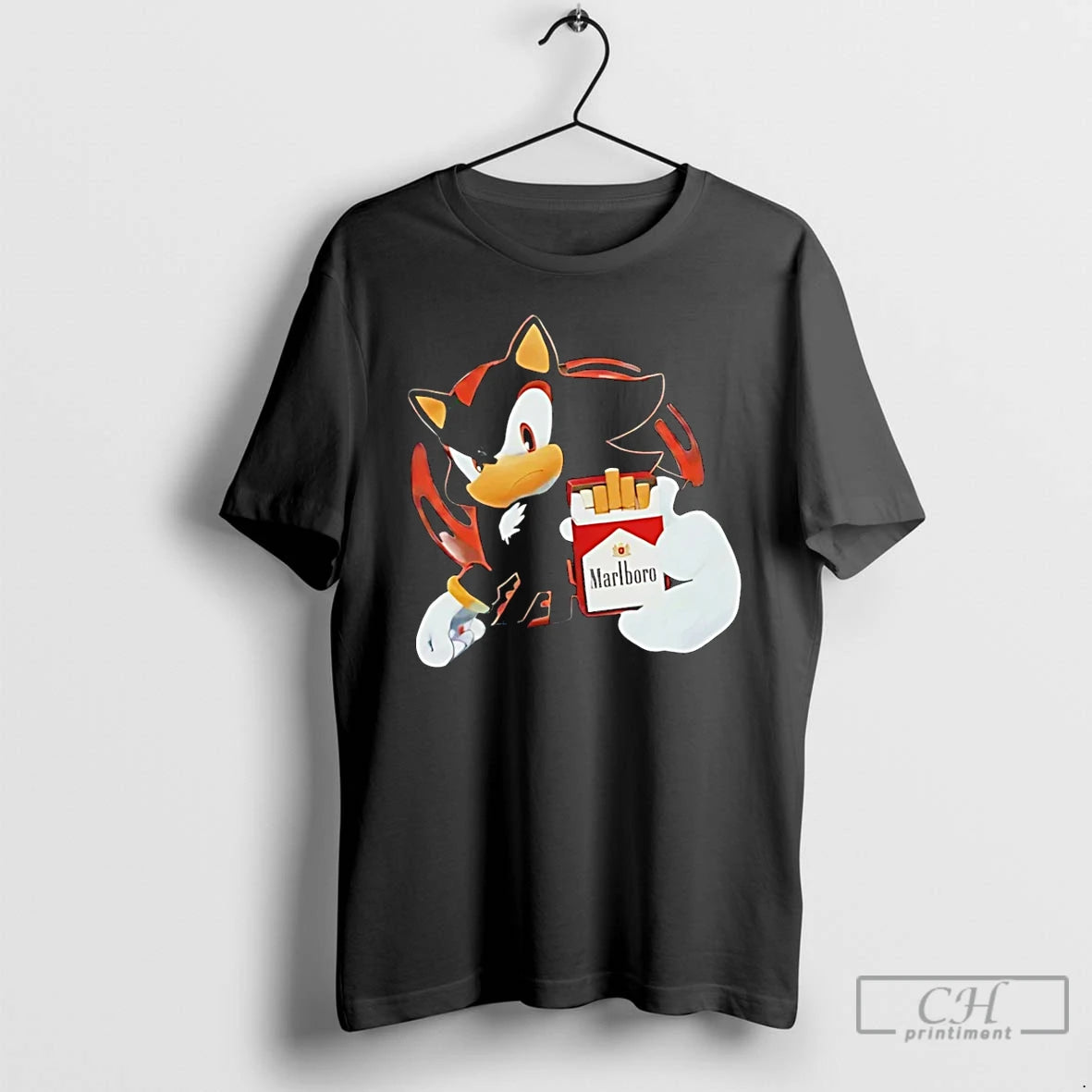 Premium Shadow The Hedgehog Marlboro Red Cartoon T-Shirts, Hoodie, Sweatshirt | PopFlextees.com