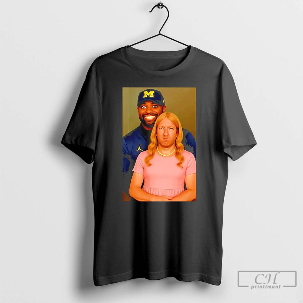 Premium Sherrone Moore And His Assistant During Happier Times T-Shirts, Hoodie, Sweatshirt | PopFlextees.com