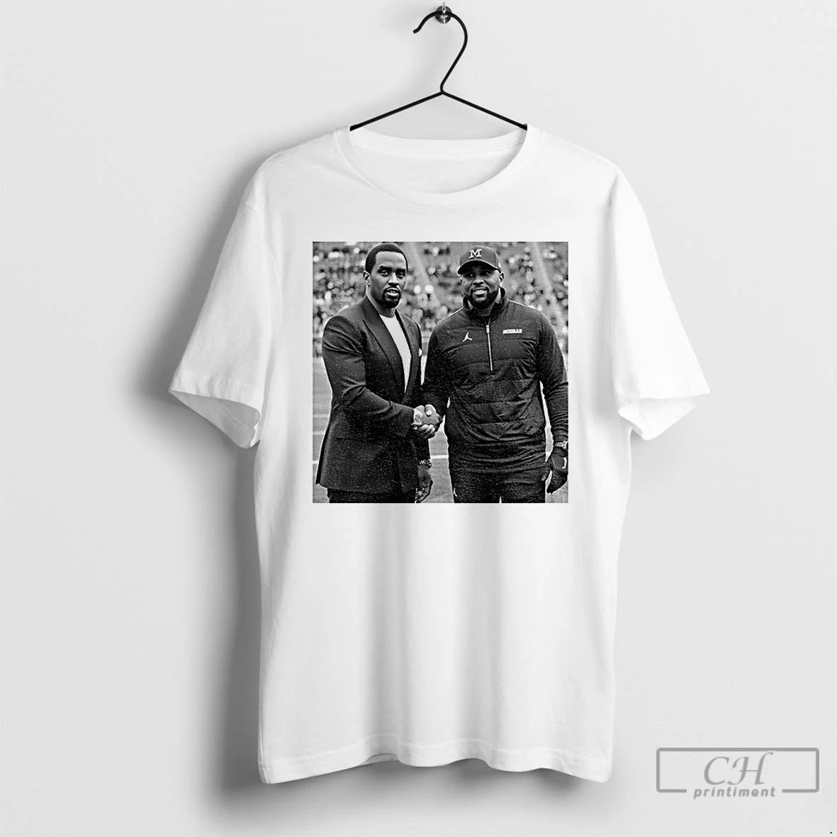 Premium Sherrone Moore Vs Diddy Wolverine Meme T-Shirts, Hoodie, Sweatshirt | PopFlextees.com