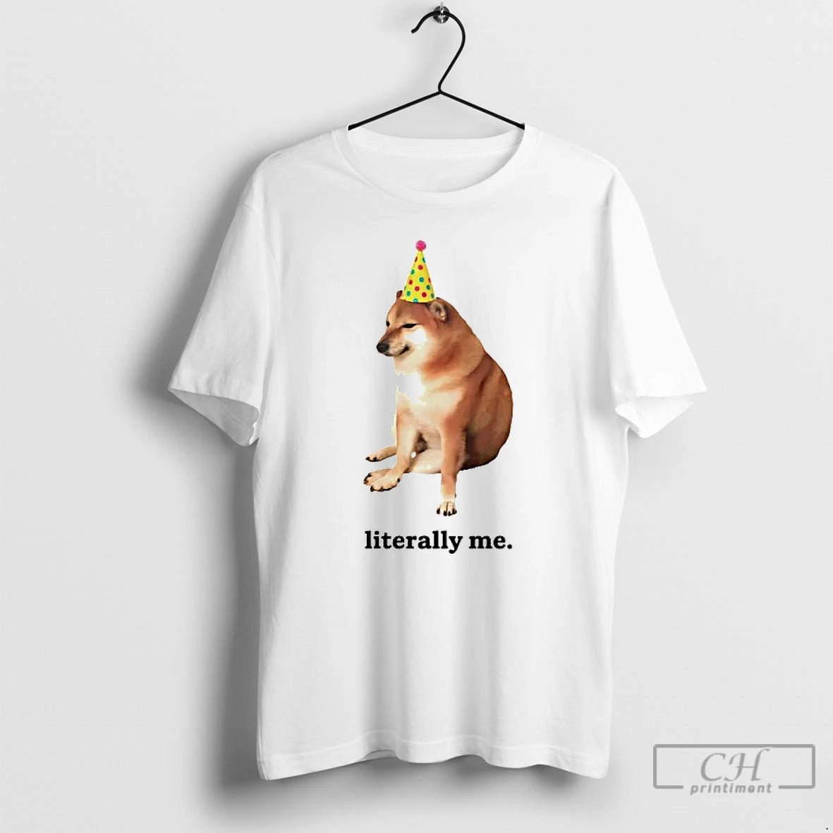 Premium Shiba Inu Meme Literally Me T-Shirts, Hoodie, Sweatshirt | PopFlextees.com