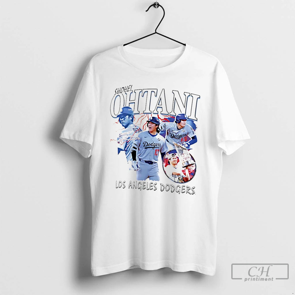 Premium Shohei Ohtani Los Angeles Dodgers Montage Signature 25 T-Shirts, Hoodie, Sweatshirt | PopFlextees.com