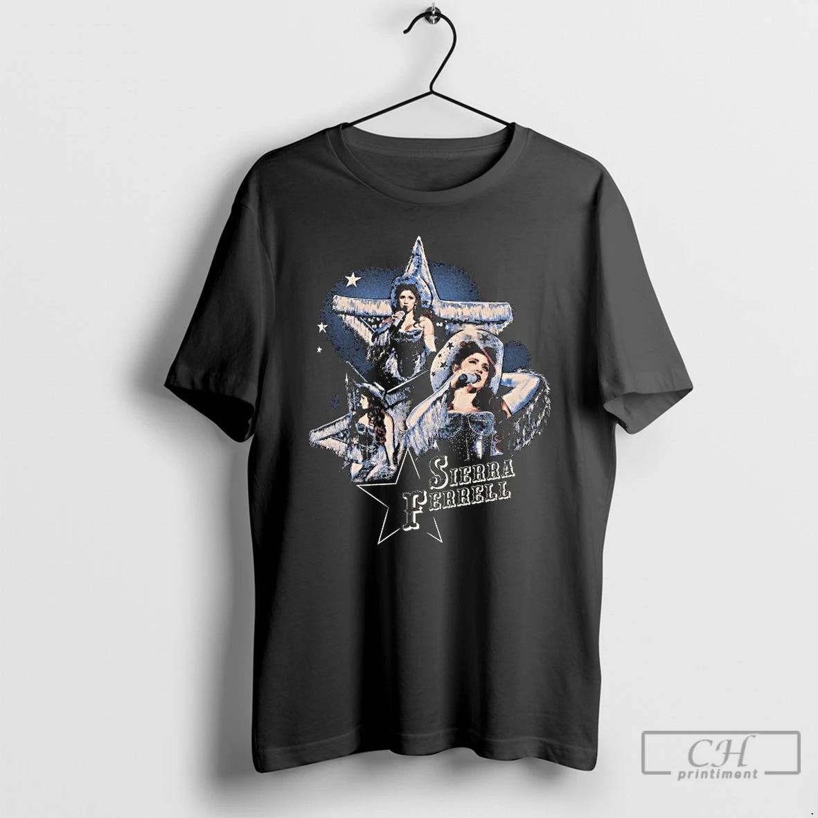 Premium Sierra Ferrell Black Star Photo T-Shirts, Hoodie, Sweatshirt | PopFlextees.com