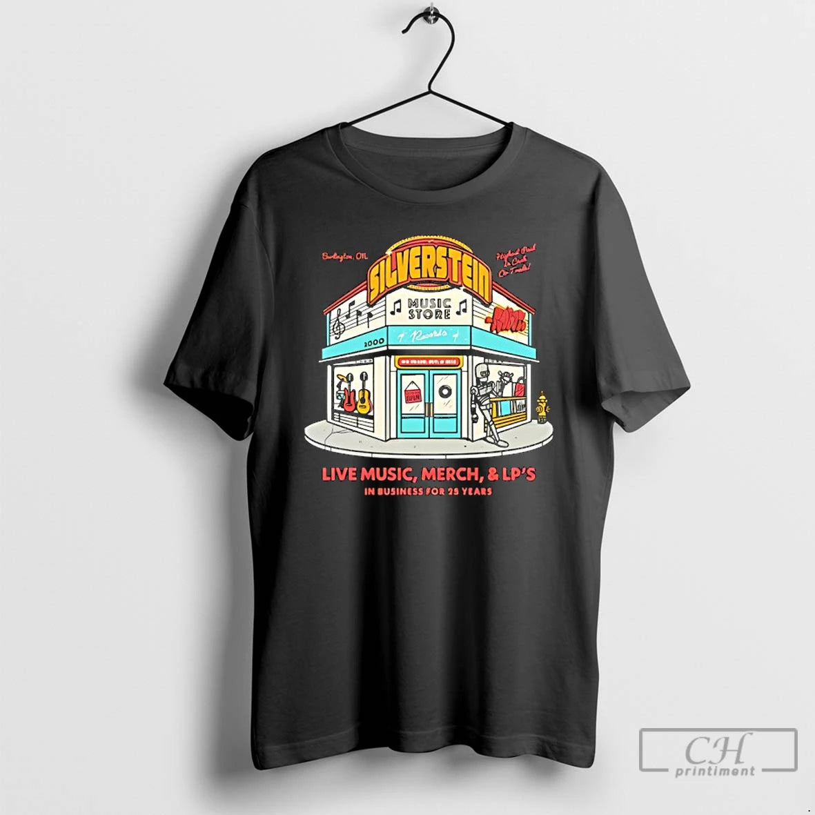 Silverstein Music Store Live Mussic Business 25 Years T-Shirts, Hoodie, Sweatshirt