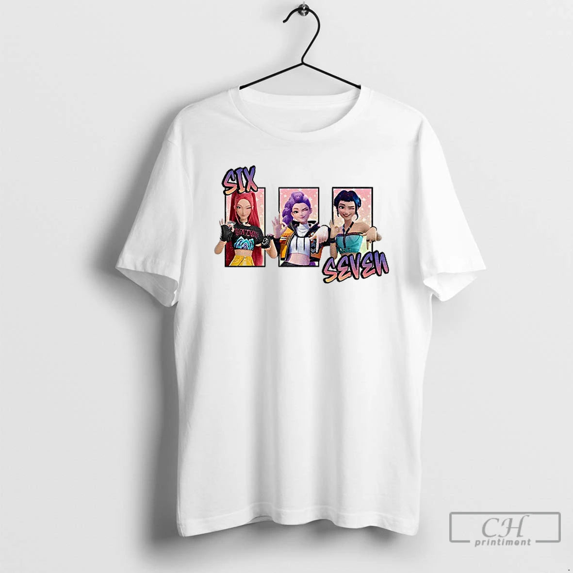 Premium Six Seven 6 7 Meme Kpop Girls Band Huntrix Girl T-Shirts, Hoodie, Sweatshirt | PopFlextees.com