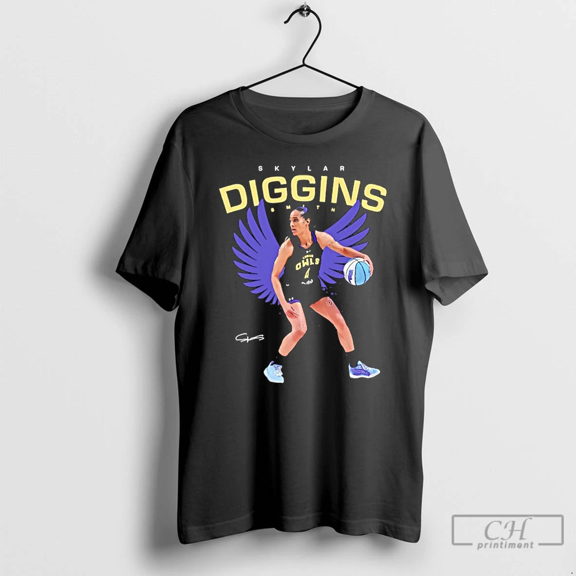 Premium Skylar Diggins Smith Lunar Owls Unrivaled Signature Graphic T-Shirts, Hoodie, Sweatshirt | PopFlextees.com