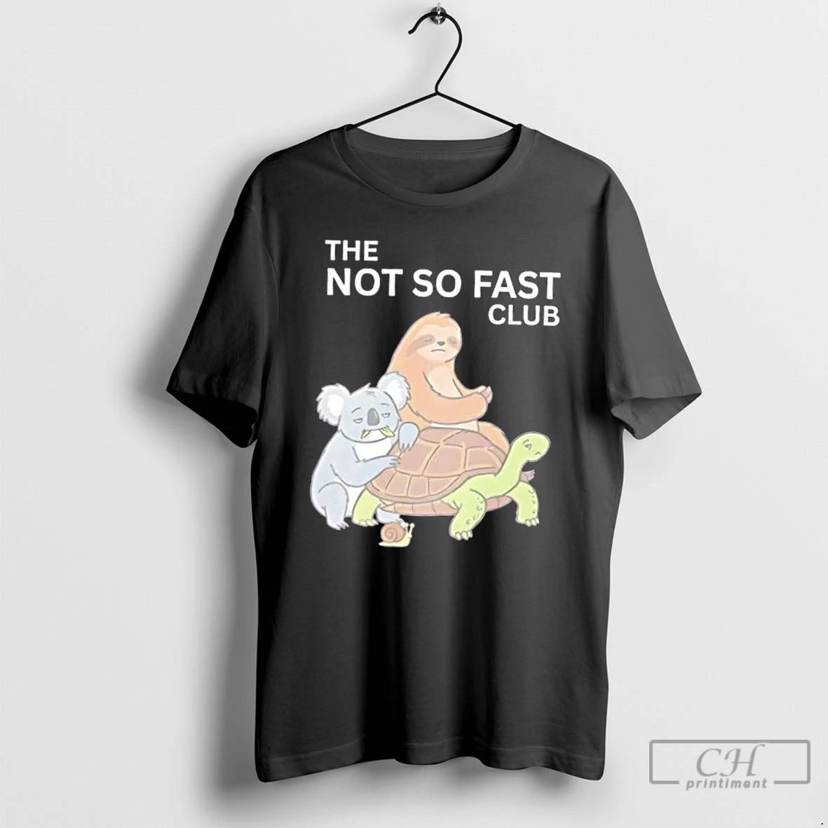 Premium Slow Squad Cute Sloth Turtle Koala Animal T-Shirts, Hoodie, Sweatshirt | PopFlextees.com