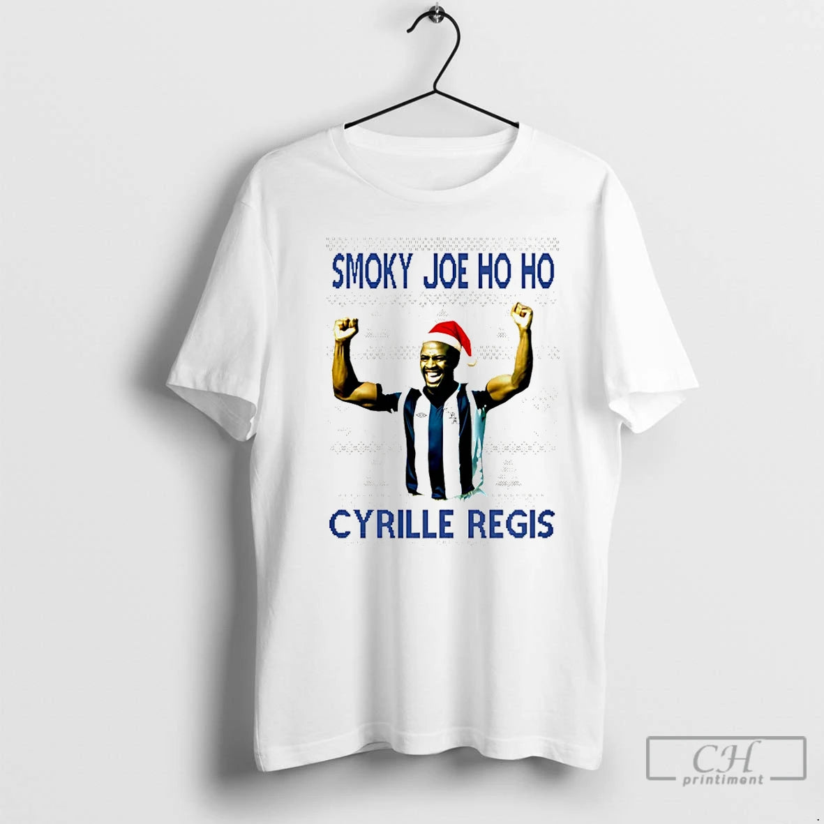 Premium Smoky Joe Ho Ho Cyrille Regis West Brom Christmas Christmas T-Shirts, Hoodie, Sweatshirt | PopFlextees.com