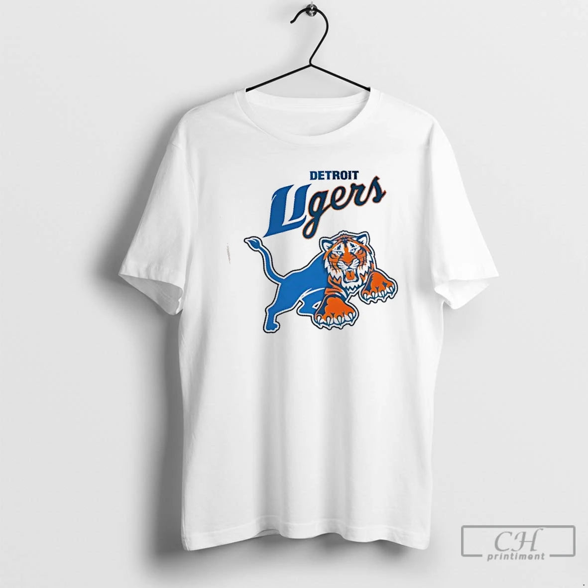 Premium Sports Detroit Ligers Tigers X Lions Logo Mashup T-Shirts, Hoodie, Sweatshirt | PopFlextees.com