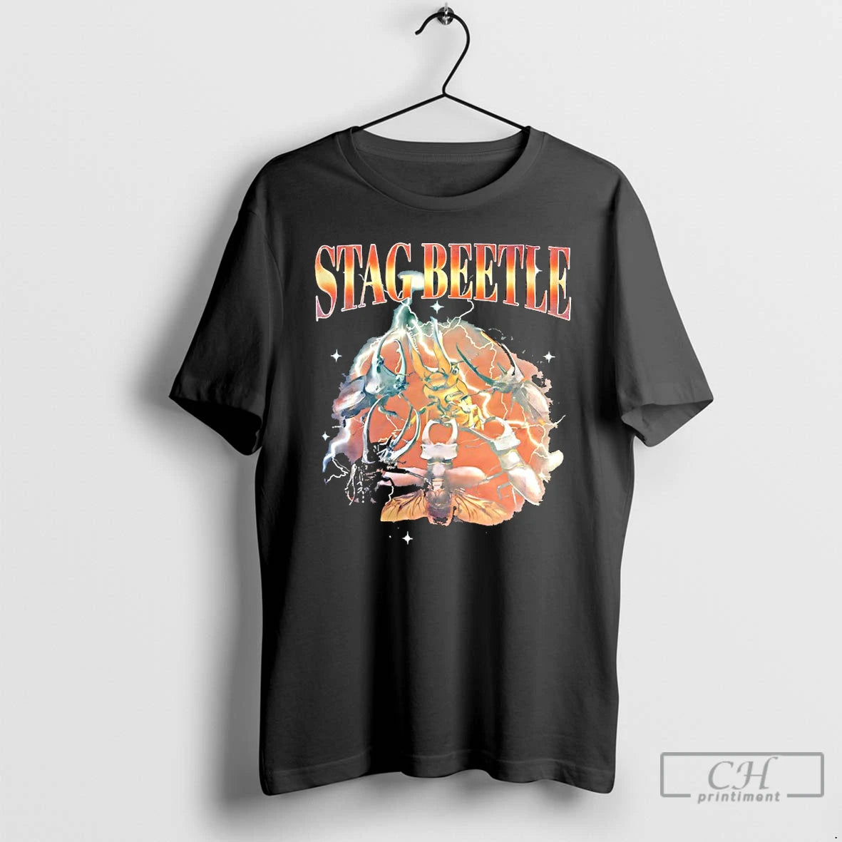 Premium Stag Beetle 90s Bootleg Graphic T-Shirts, Hoodie, Sweatshirt | PopFlextees.com