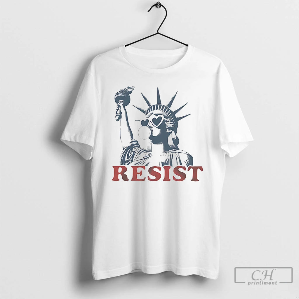 Premium Statue Of Liberty Resist T-Shirts, Hoodie, Sweatshirt | PopFlextees.com