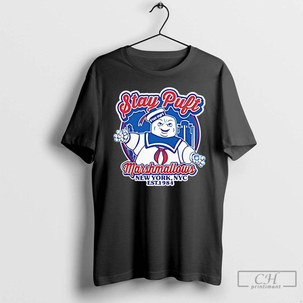 Premium Stay Puft Marshmallows Ghostbusters Cartoon T-Shirts, Hoodie, Sweatshirt | PopFlextees.com