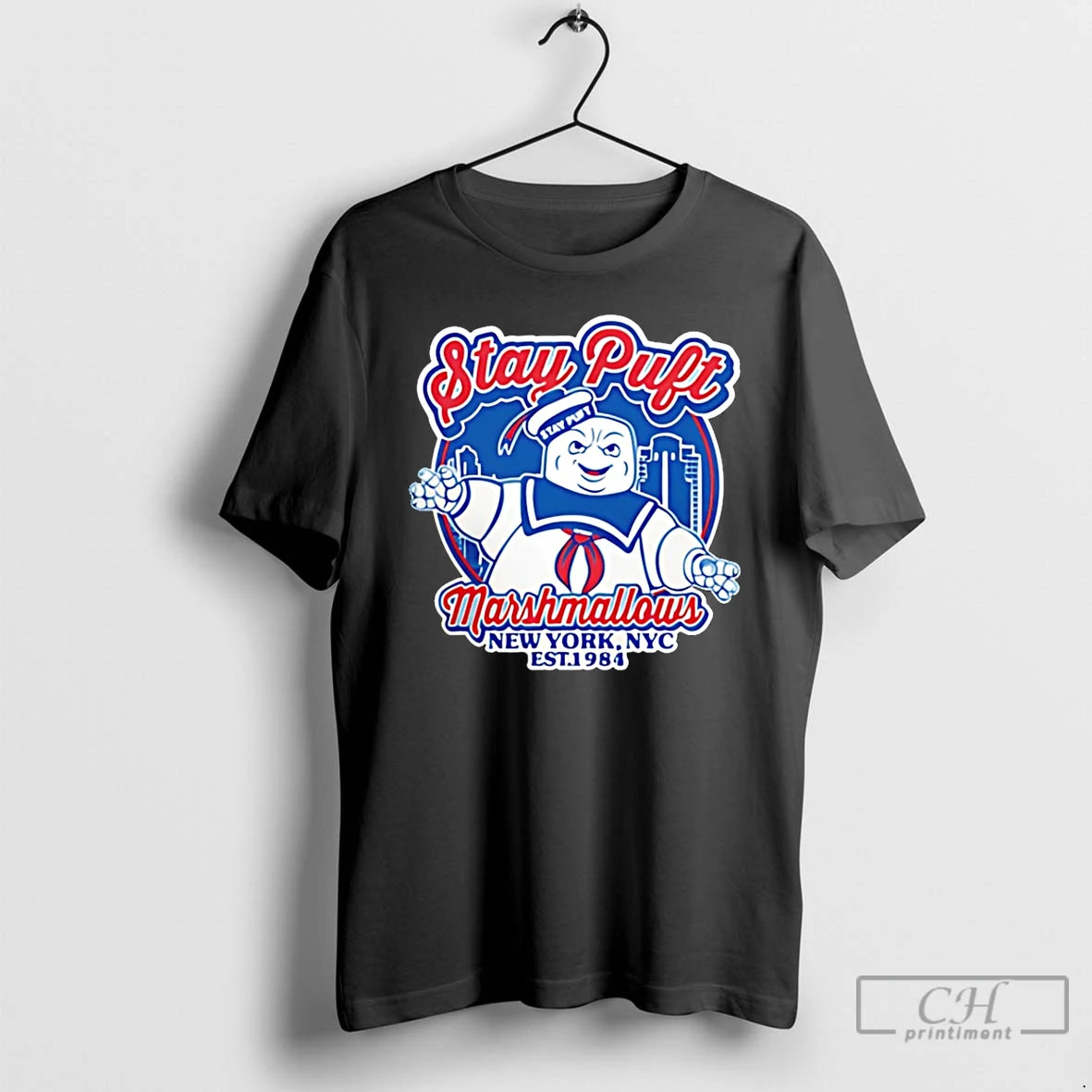 Premium Stay Puft Marshmallows Ghostbusters Cartoon T-Shirts, Hoodie, Sweatshirt | PopFlextees.com