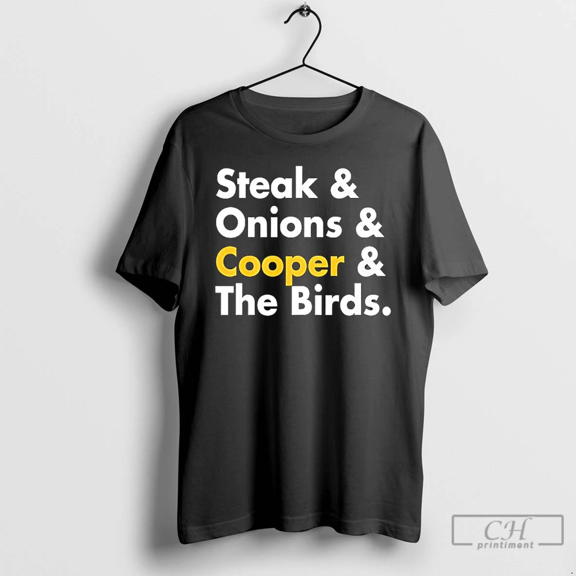 Premium Steak And Onions And Cooper And The Birds Funny T-Shirts, Hoodie, Sweatshirt | PopFlextees.com