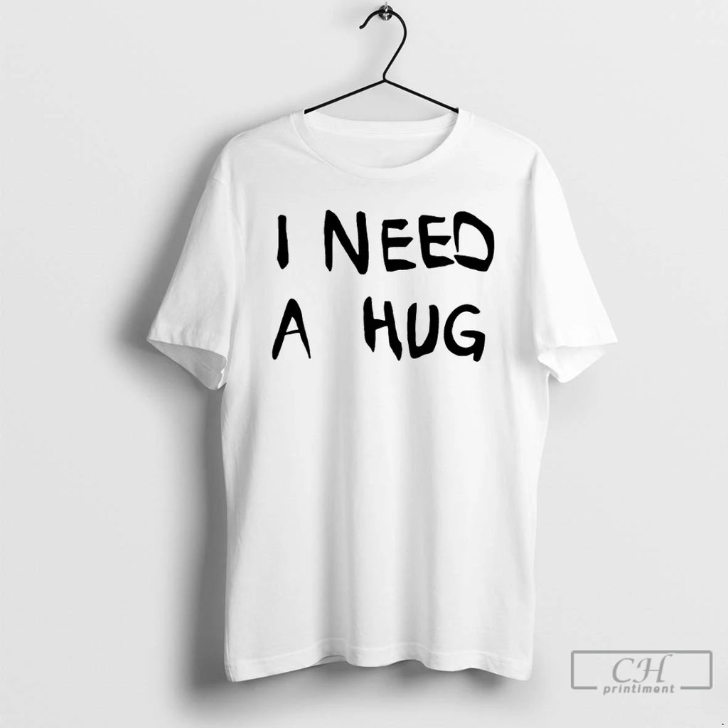 Premium Stefon Diggs Wearing I Need A Hug T-Shirts, Hoodie, Sweatshirt | PopFlextees.com