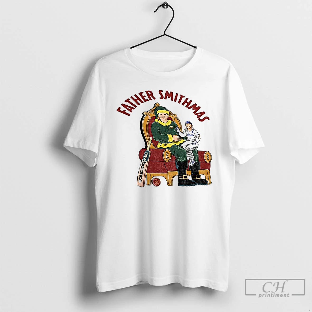Premium Steve Smith Cartoon Cricket Father Smithmas T-Shirts, Hoodie, Sweatshirt | PopFlextees.com