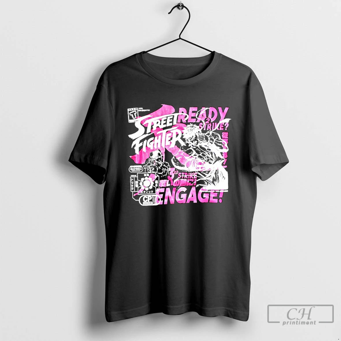 Premium Street Fighter Two Tone Japanese Graphics T-Shirts, Hoodie, Sweatshirt | PopFlextees.com