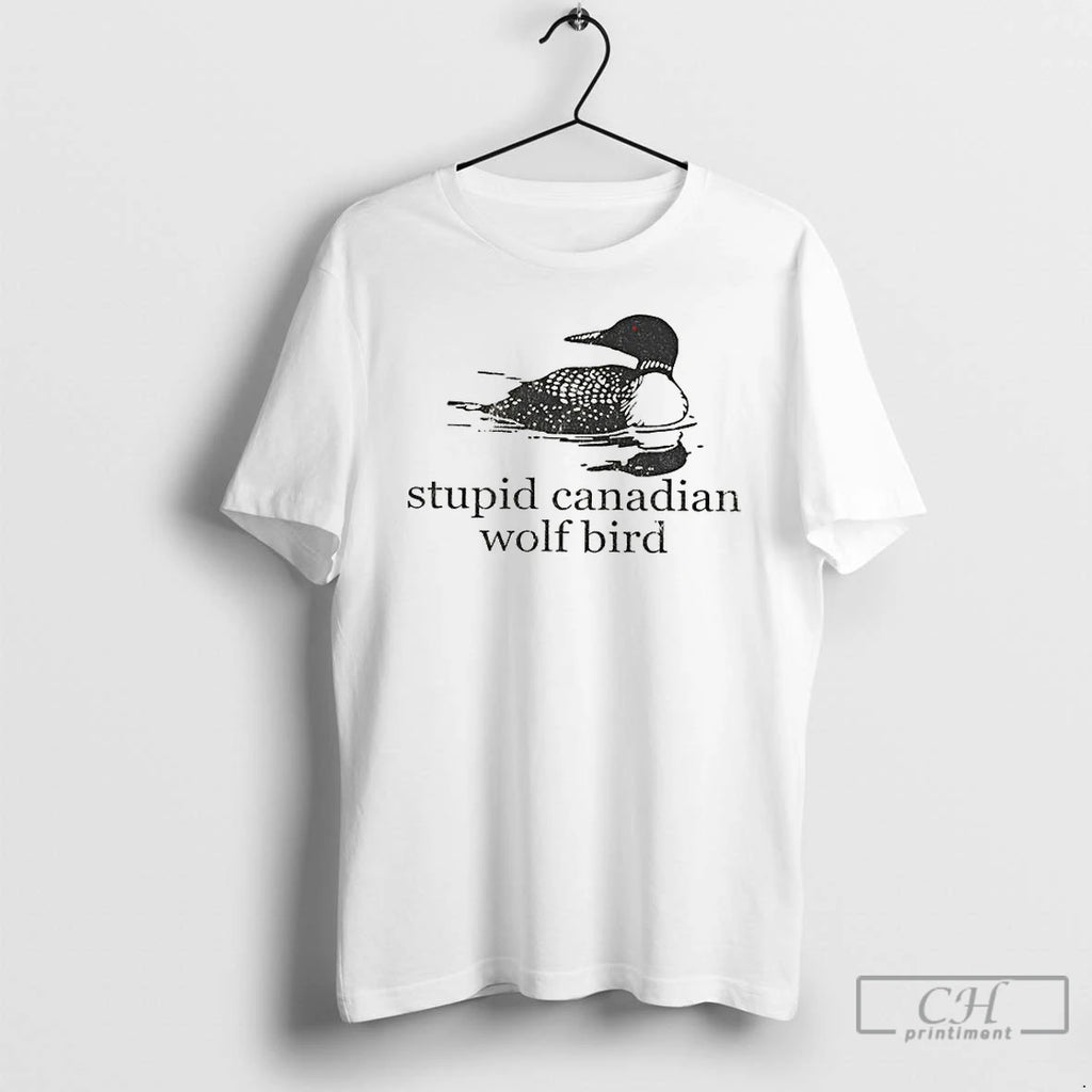Premium Stupid Canadian Wolf Bird Hockey Romance Lgbt Hockey T-Shirts, Hoodie, Sweatshirt | PopFlextees.com