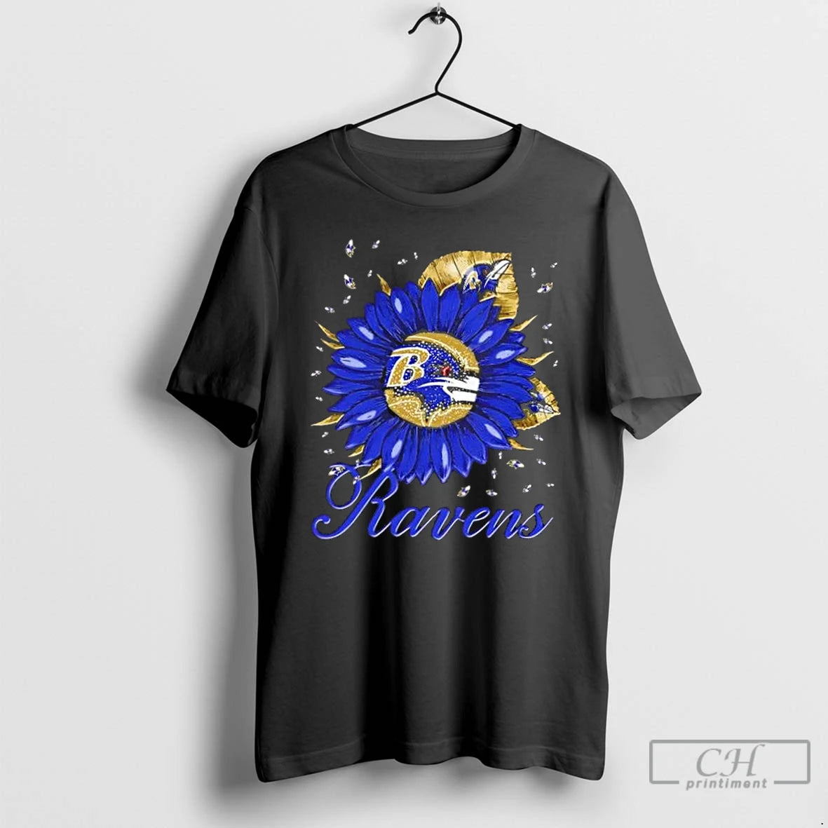 Premium Sunflower X Baltimore Ravens Football Logo T-Shirts, Hoodie, Sweatshirt | PopFlextees.com