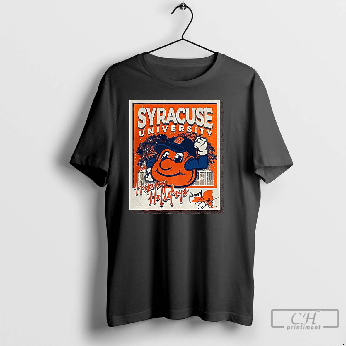 Premium Syracuse Orange University Happy Holidays T-Shirts, Hoodie, Sweatshirt | PopFlextees.com