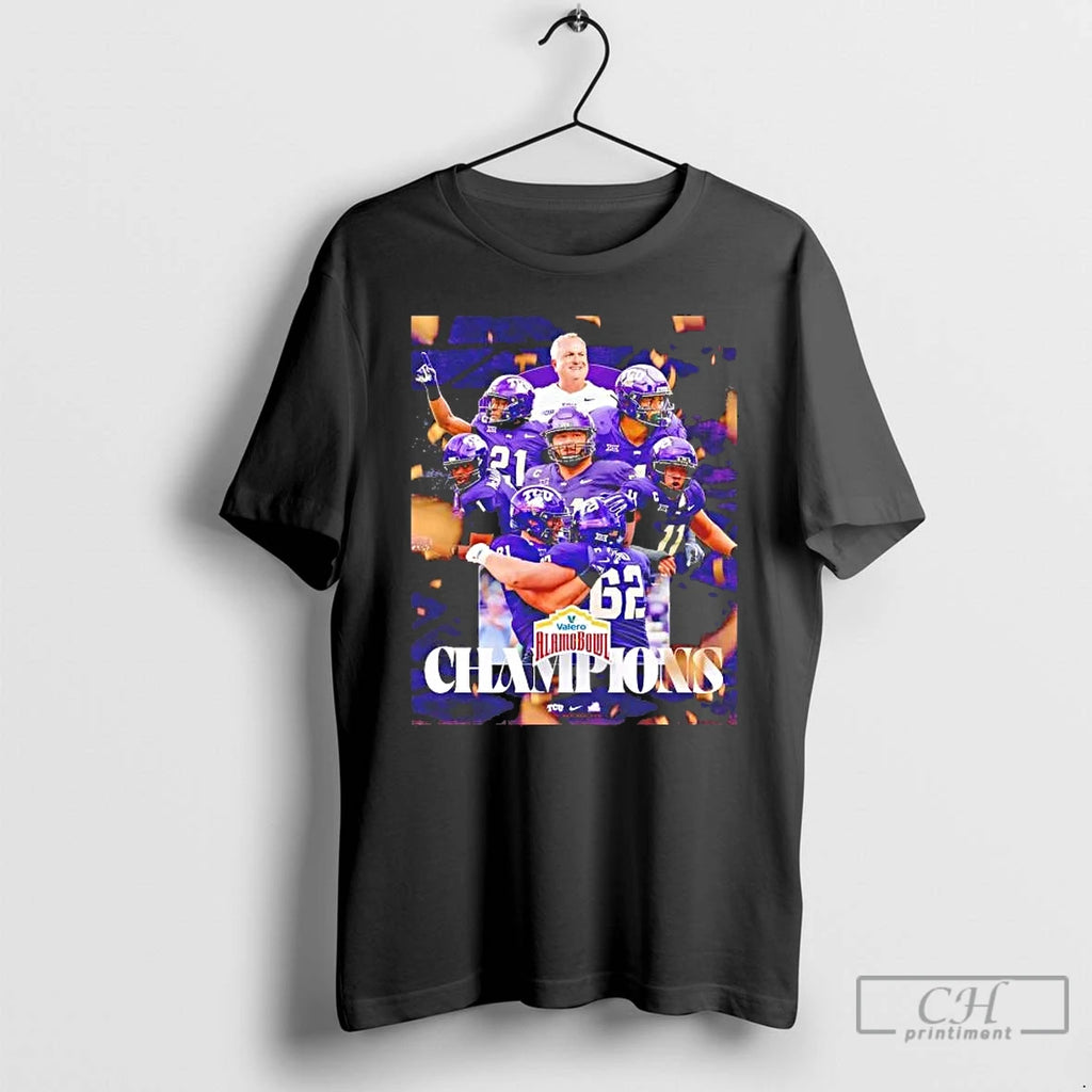 Premium Tcu Horned Frogs 2025 Valero Alamo Bowl Champions Team Players T-Shirts, Hoodie, Sweatshirt | PopFlextees.com