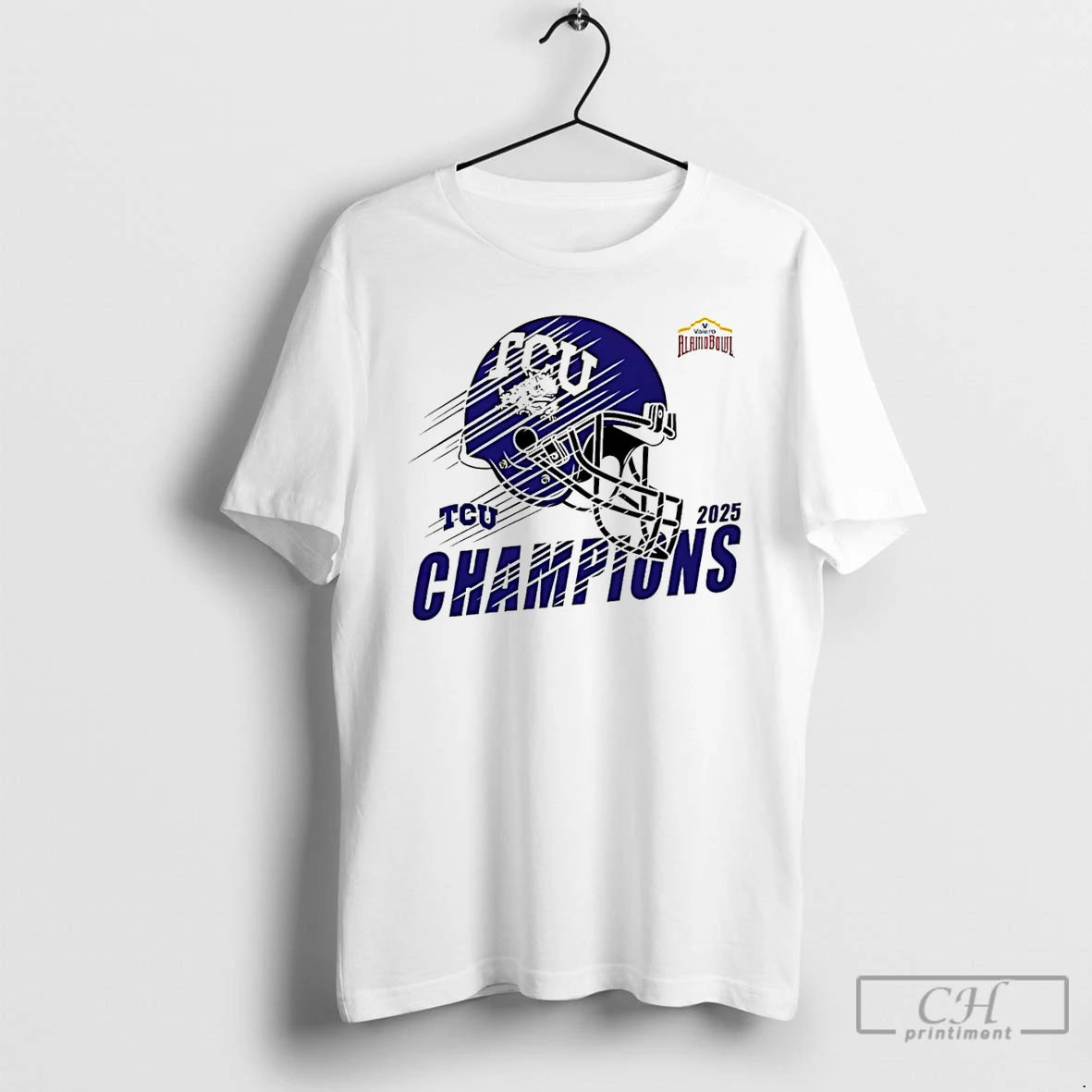 Premium Tcu Horned Frogs Football 2025 Valero Alamo Bowl Champions T-Shirts, Hoodie, Sweatshirt | PopFlextees.com