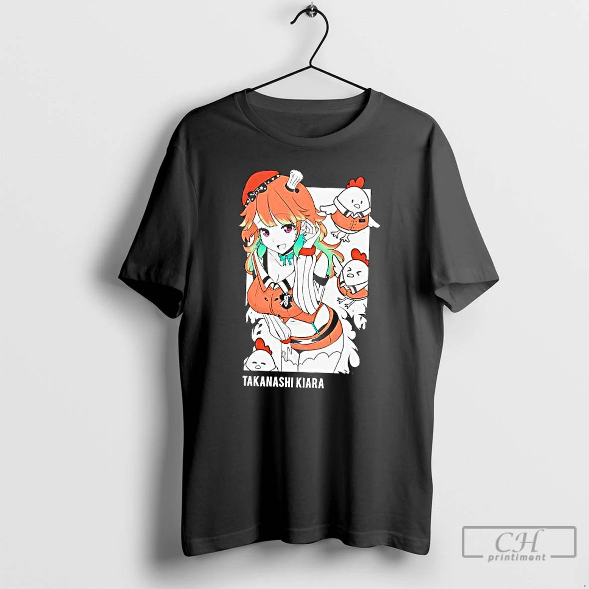 Premium Takanashi Kiara Anime Character Graphic T-Shirts, Hoodie, Sweatshirt | PopFlextees.com