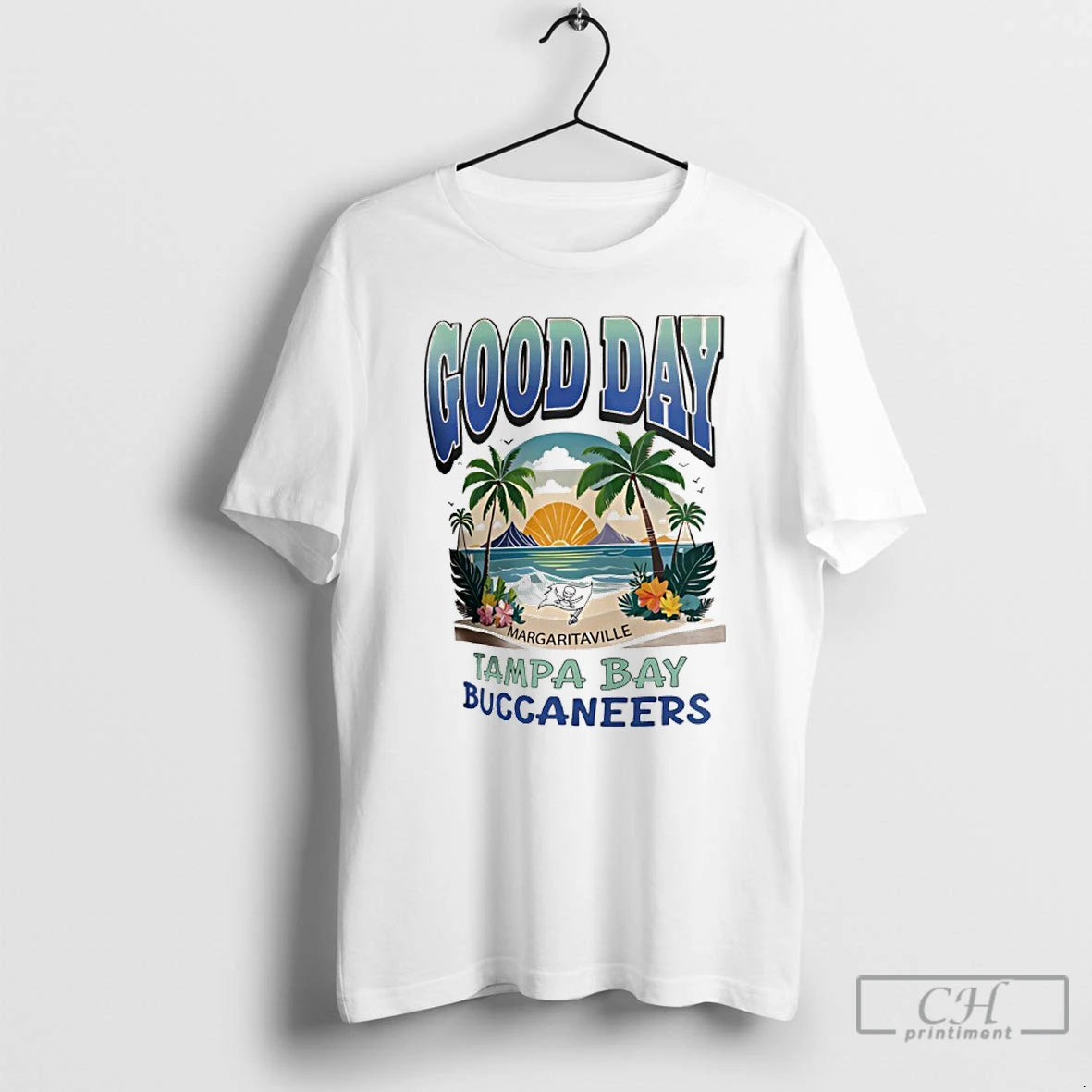 Premium Tampa Bay Buccaneers Margaritaville Coral Good Day T-Shirts, Hoodie, Sweatshirt | PopFlextees.com