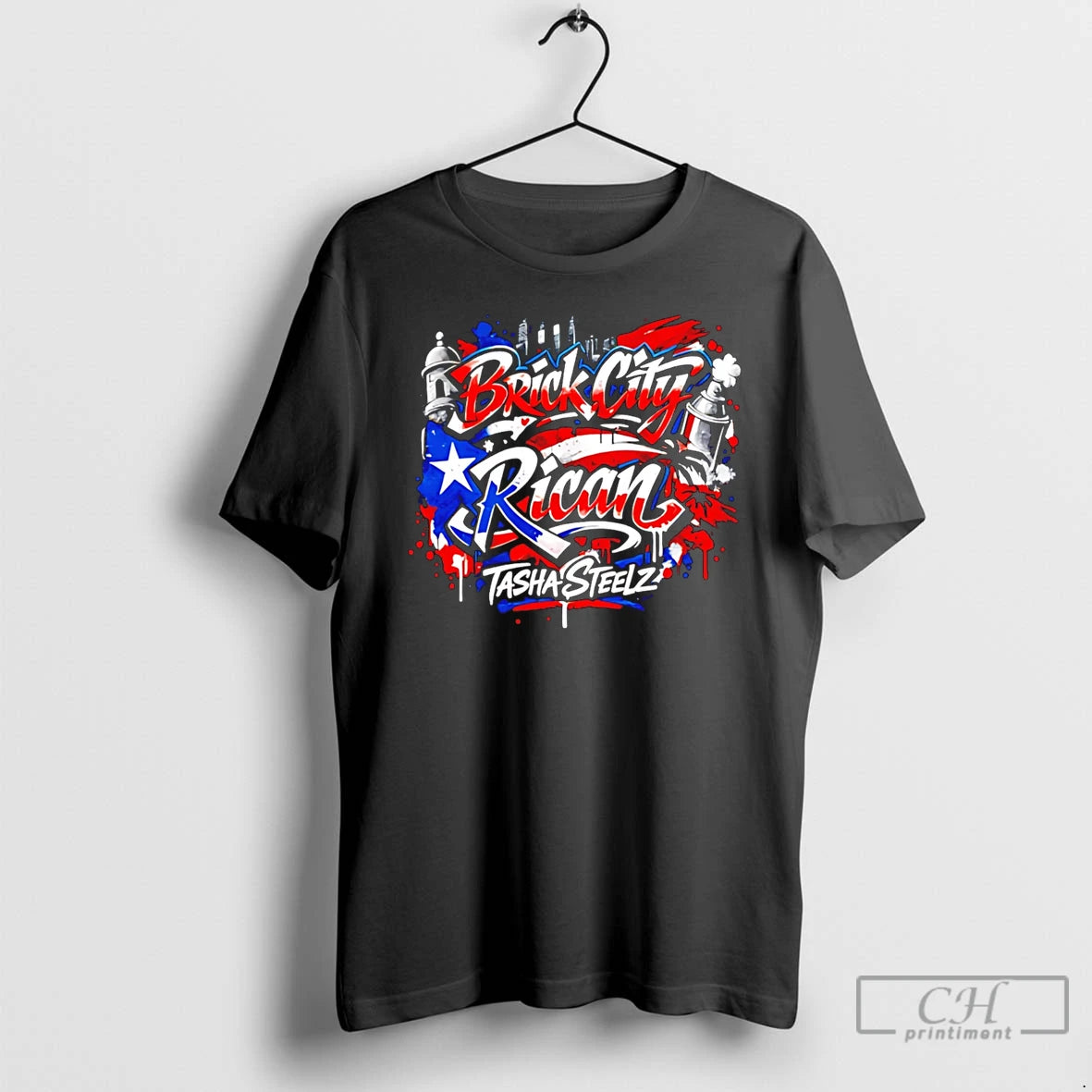 Premium Tasha Steelz Brick City Rican T-Shirts, Hoodie, Sweatshirt | PopFlextees.com
