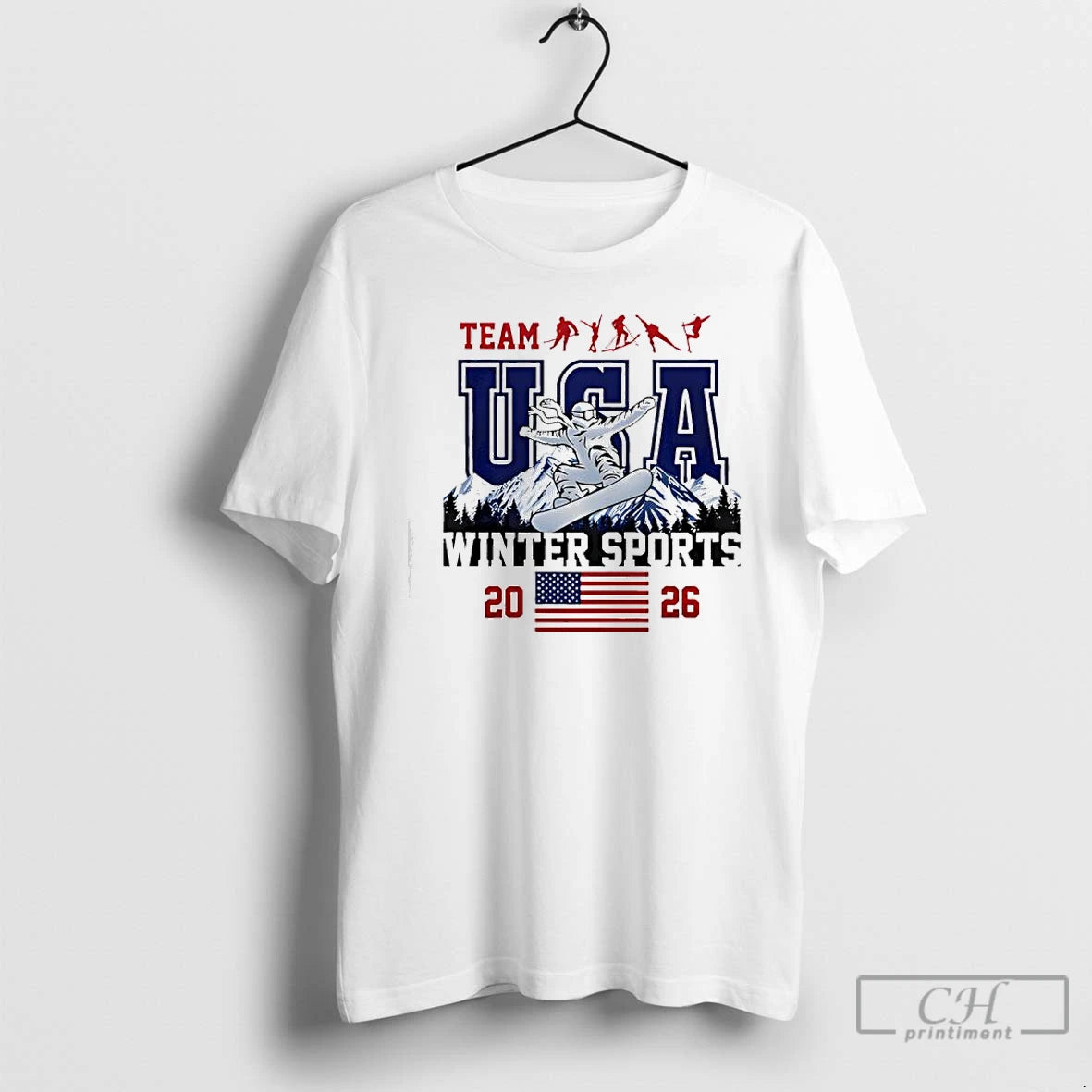 Premium Team Usa Winter Sports Olympics 2026 T-Shirts, Hoodie, Sweatshirt | PopFlextees.com