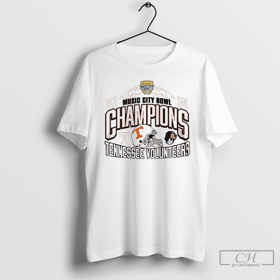 Premium Tennessee Volunteers 2025 Music City Bowl Champions Helmet T-Shirts, Hoodie, Sweatshirt | PopFlextees.com
