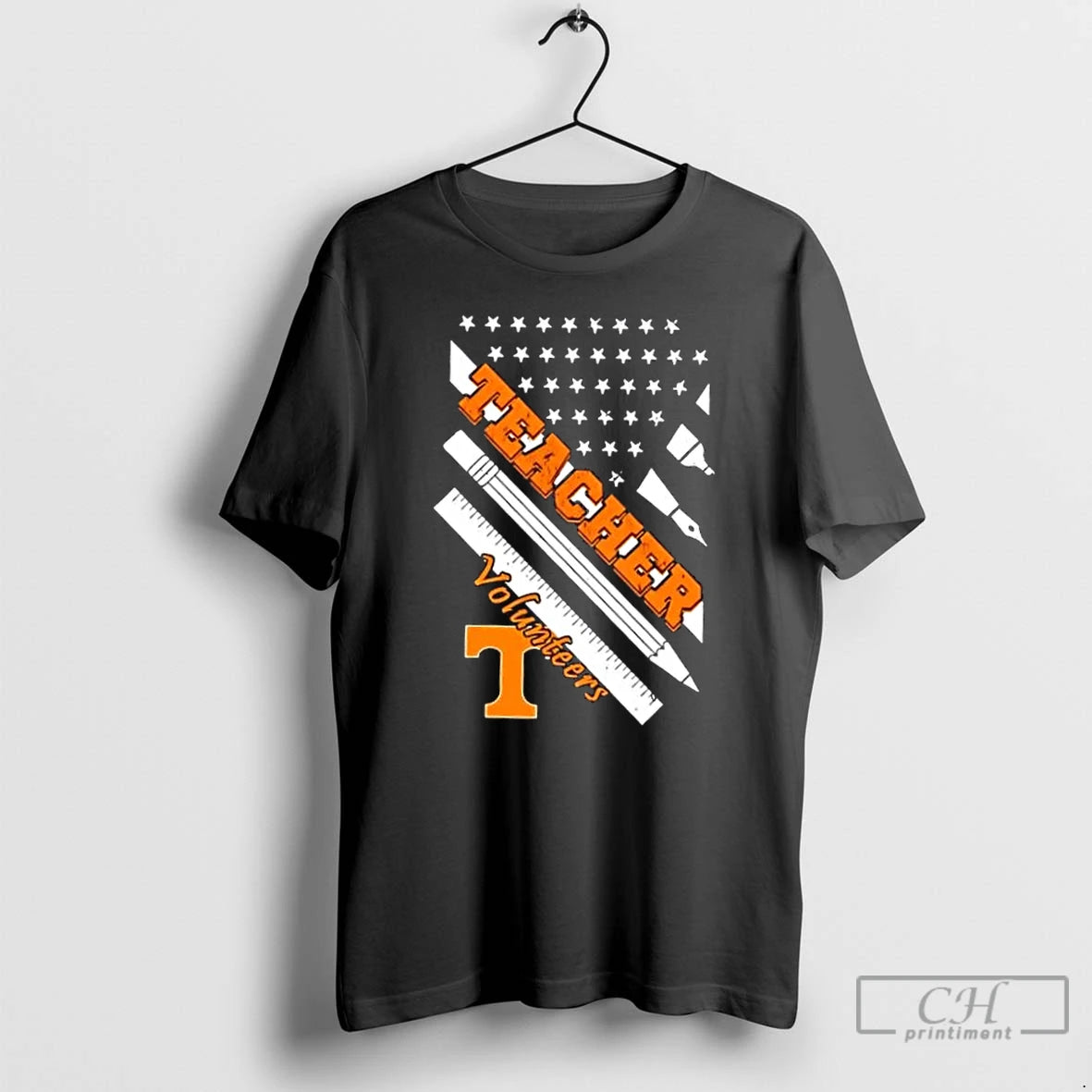Premium Tennessee Volunteers X Teacher American Flag T-Shirts, Hoodie, Sweatshirt | PopFlextees.com