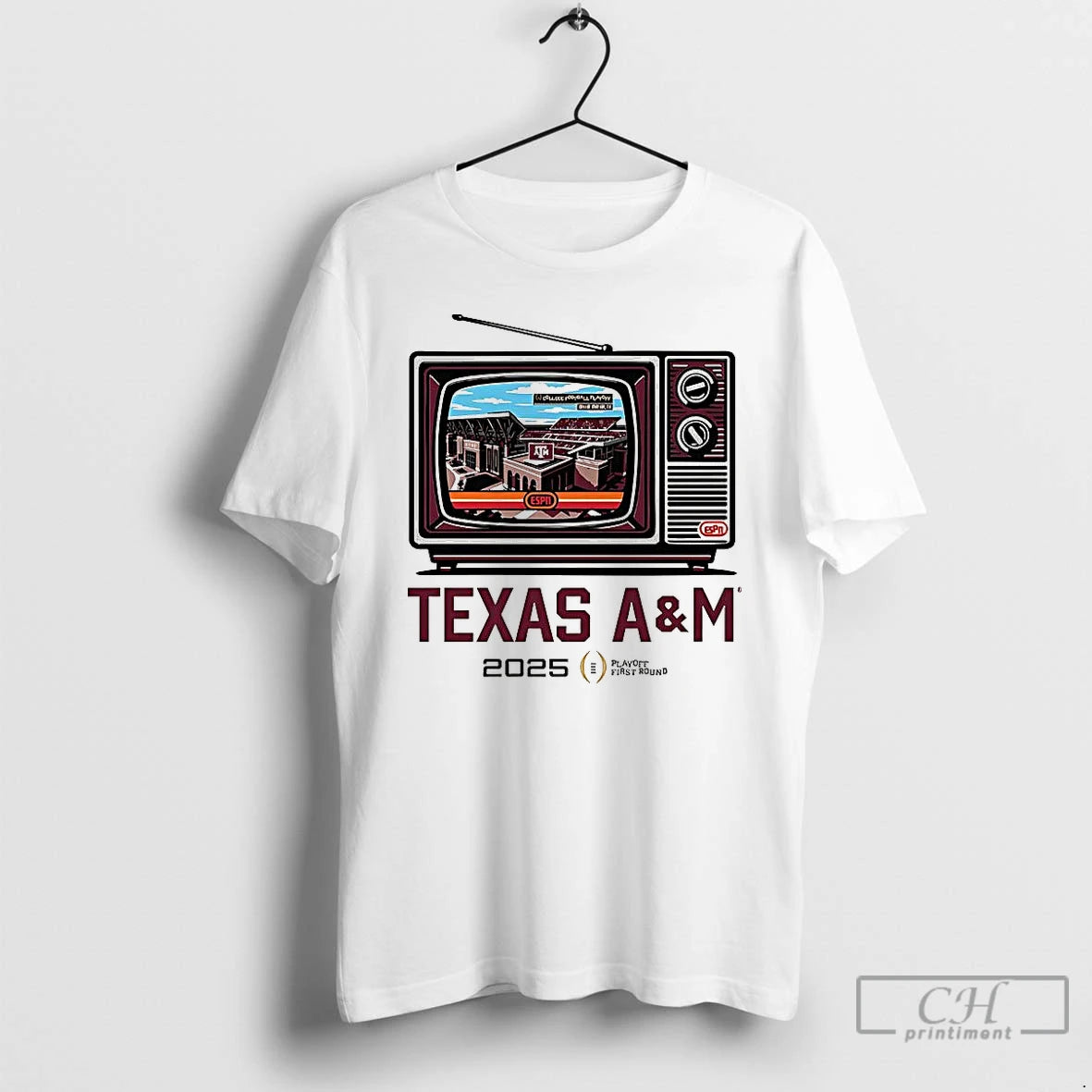 Premium Texas Am Aggies Cfp 2025 2026 Kyle Field Tv Stadium T-Shirts, Hoodie, Sweatshirt | PopFlextees.com